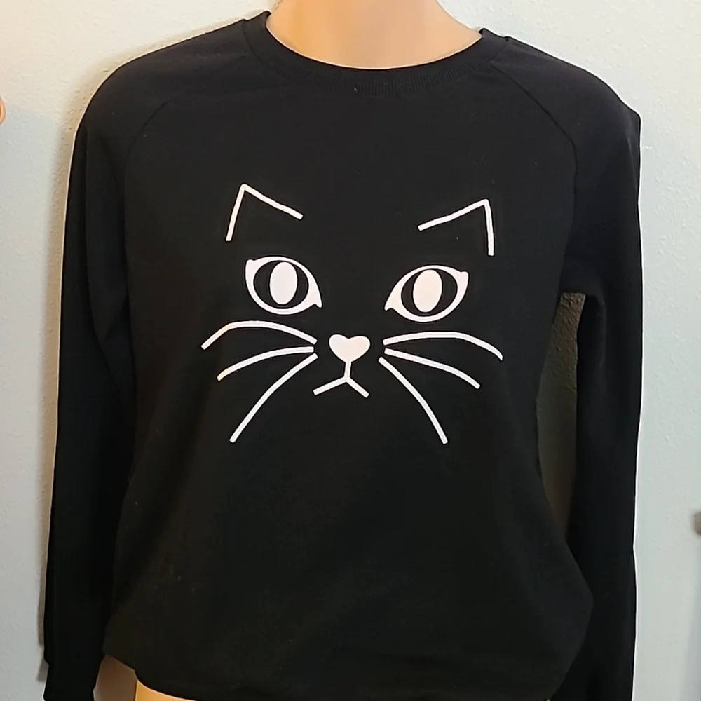 Black Cat sweatshirt xs - Picture 1 of 6